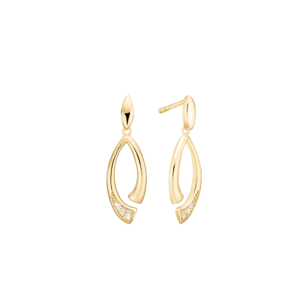 Aagaard\'s Øreringe, 8k, Oval