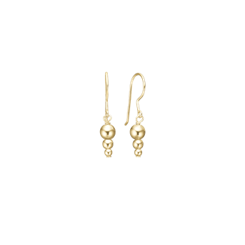 Aagaard's Ørehænger, 8kt, Globes