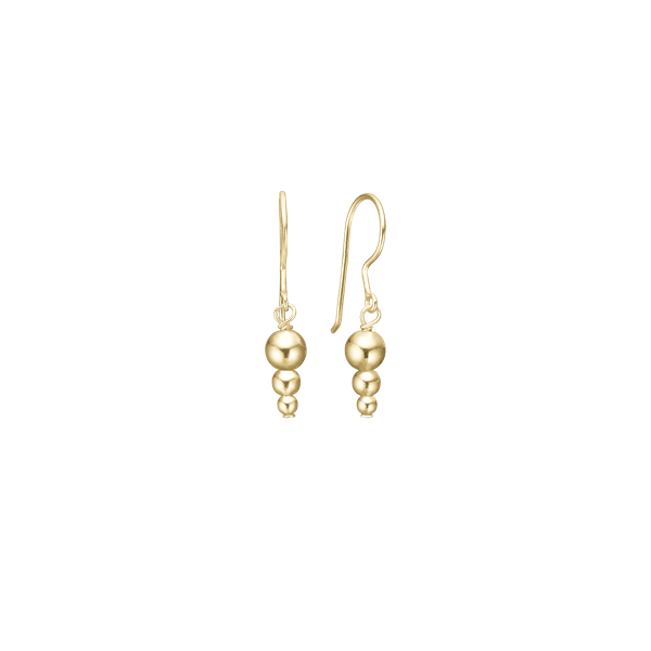 Aagaard\'s Ørehænger, 8kt, Globes