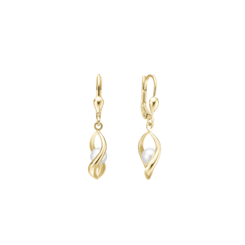 Aagaard's Ørehænger, 8kt, Perler