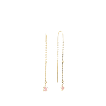 Aagaard's Hjerte hænger ørering forg sølv