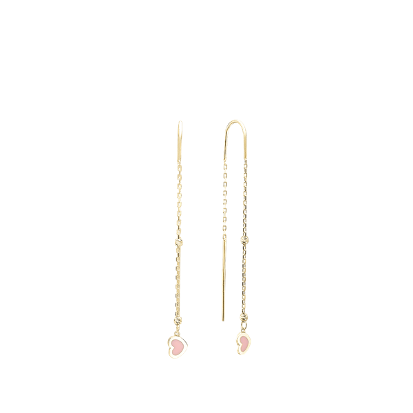 Aagaard\'s Hjerte hænger ørering forg sølv