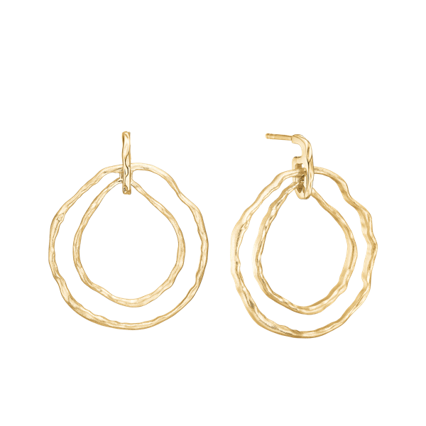 Aagaard\'s To Cirkler, øreringe, forg