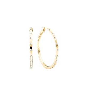 Aagaard's Øreringe, CZ Creol Ø34 mm, forg