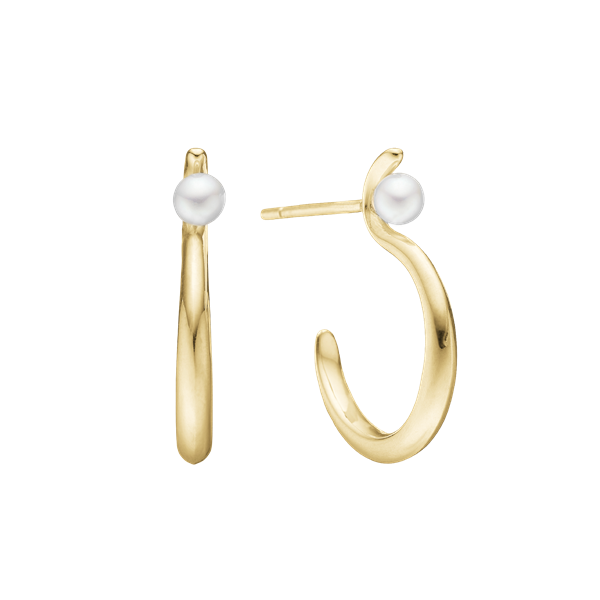 Aagaard\'s Ørering, Perlebue, 20,5x15x2,5mm