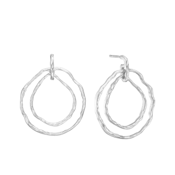 Aagaard's To Cirkler, øreringe, sølv