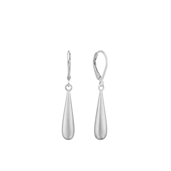 Aagaard\'s Ørehænger, Drop sandblast, sølv