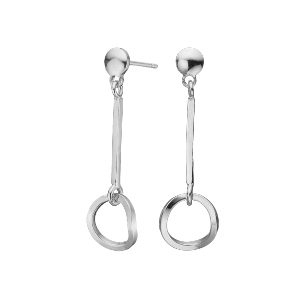 Aagaard\'s Ørehænger oval, sølv