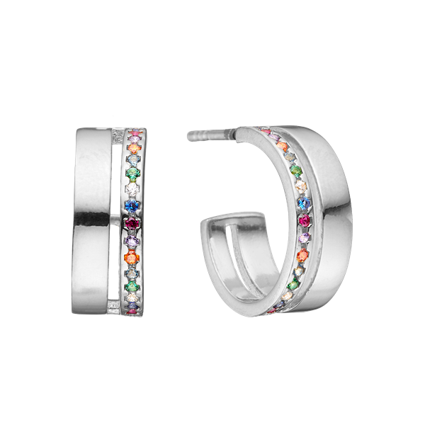 Aagaard\'s Halvcreol kulørte CZ 16mm, sølv