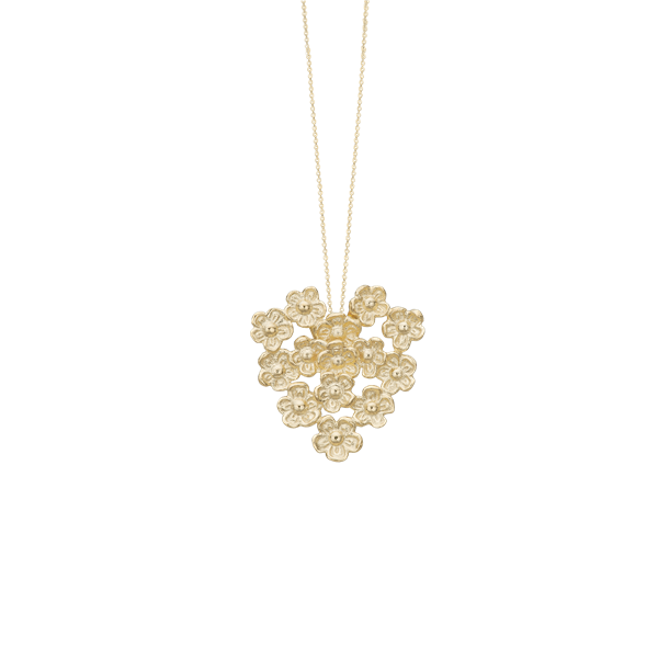 Aagaard\'s Halskæde, 8kt, Blomster
