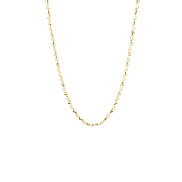 Aagaard\'s Halskæde 8Kt, Hjerter, 45 cm