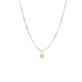 Aagaard's Halskæde 8kt, ferskvandsperler/led, 45 c