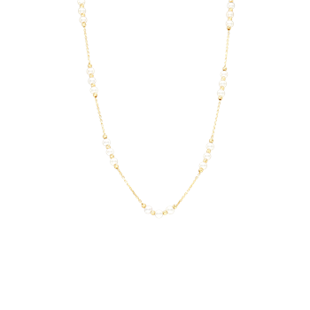 Aagaard's halskæde med kugler og perler, 42 cm