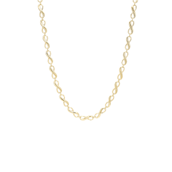 Aagaard's Halskæde Evighedstegn, 45 cm forg sølv