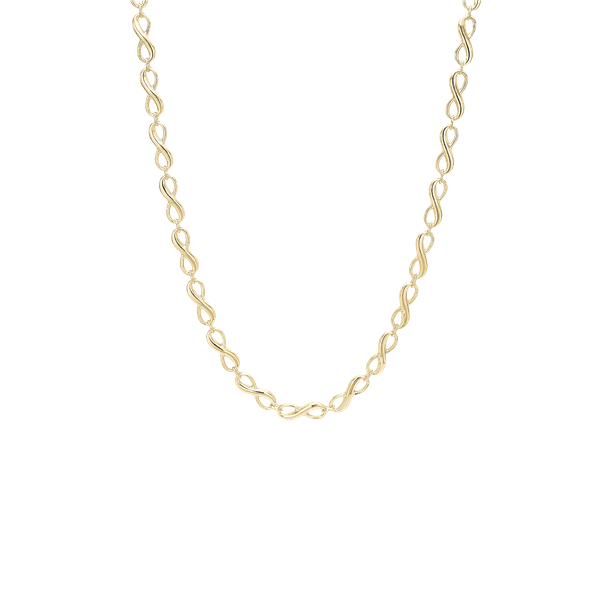 Aagaard\'s Halskæde Evighedstegn, 45 cm forg sølv