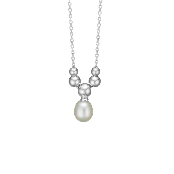 Aagaard's Halskæde Ferskvandsperle, 45cm, sølv