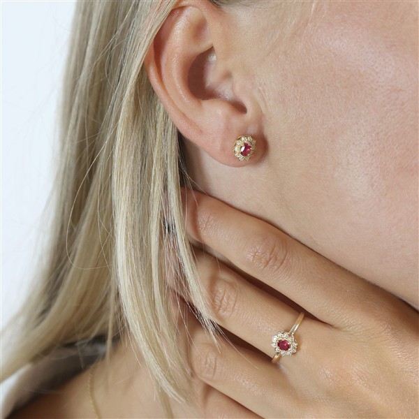 Aagaard\'s Ring, 8k, Rubin/Diamanter