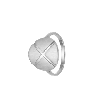 Aagaard's Ring, plade m/kryds, sølv