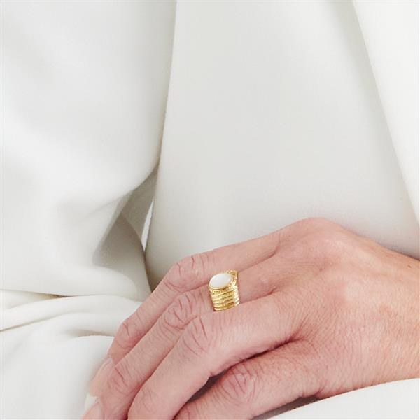 Aagaard\'s Ring, Perlemor, forg sølv