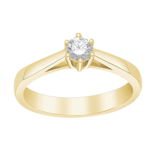 Siersbøl\'s SIERSBØL 14kt. Afrodite guldring m. 0.25ct WSI