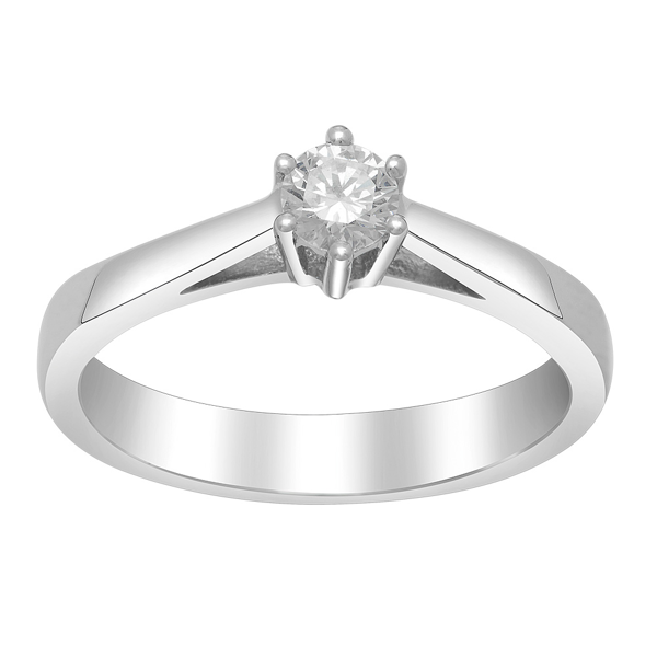 Siersbøl\'s SIERSBØL 14kt. Afrodite hvg.guldring m. 0.25ct WSI