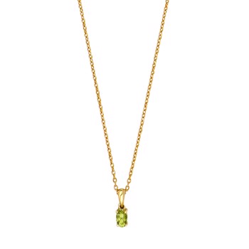 Siersbøl's 14kt. guldvedhæng m/peridot inkl. forg.