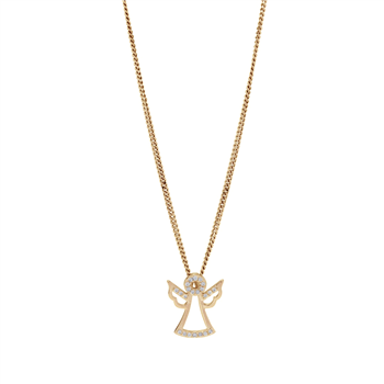 Siersbøl's Forgyldt sølvvedhæng Engel m/kæde