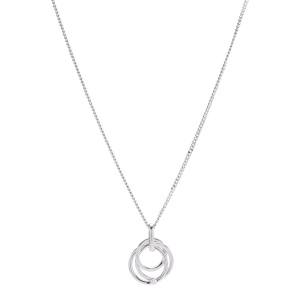 Siersbøl\'s 14kt. hvidguldsvedhæng m/dia. 0.020ct W/SI inkl. S