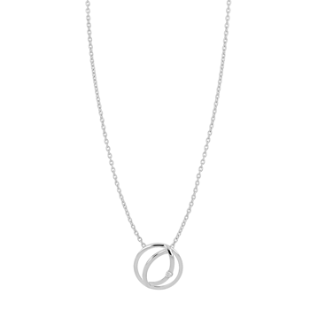 Siersbøl's 14kt. hvidguldsvedhæng m/dia. 0.02ct W/PI og sølvk