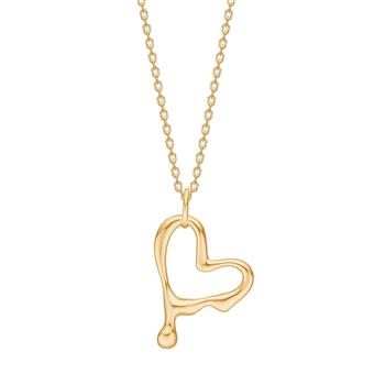 Nordahl's Forgyldt sølv halskæde FLUID52