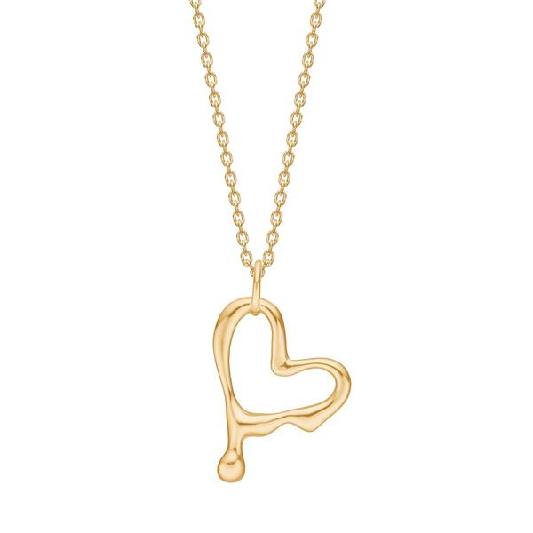 Nordahl\'s Forgyldt sølv halskæde FLUID52