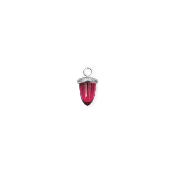 Heinzendorff\'s Kvartsglas agern form farve30 m/rh sølv mat - stk