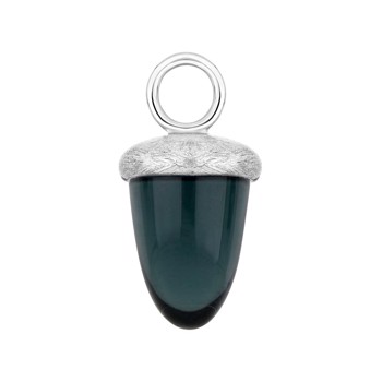 Heinzendorff's Kvartsglas agern form farve42 m/rh sølv mat - stk 