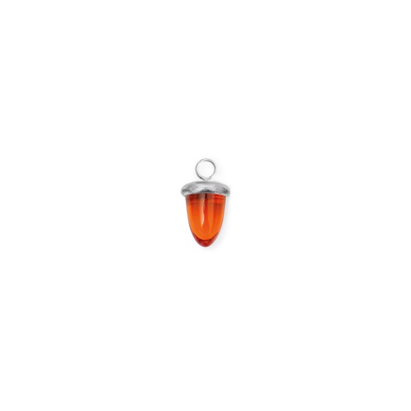 Heinzendorff\'s Kvartsglas agern form farve69 m/rh sølv mat - stk