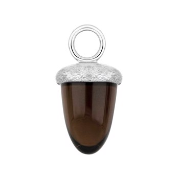 Heinzendorff's Kvartsglas agern form farve86 m/rh sølv mat - stk 