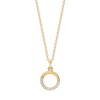 Siersbøl's 8kt. guldvedhæng m.cz inkl. forg. kæde