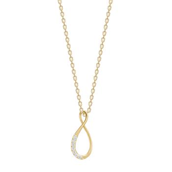 Siersbøl's 14kt. guldvedhæng m.0,035ct W/SI inkl. forg. kæde