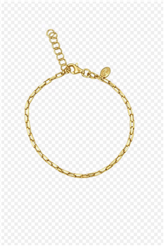 L&G's Armbånd sølv forgyldt anker firkant