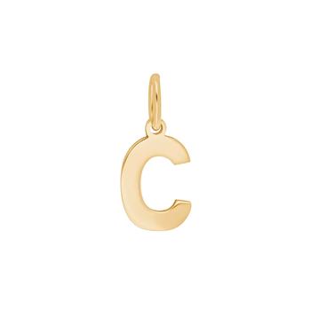 Siersbøl's Forg. sølvvedhæng bogstav - C 