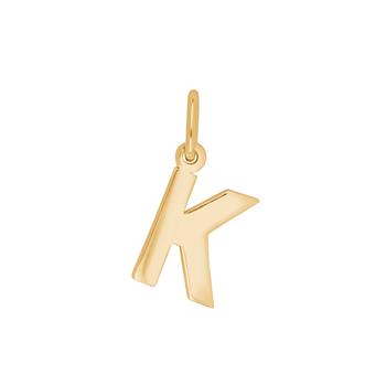 Siersbøl's Forg. sølvvedhæng bogstav - K 