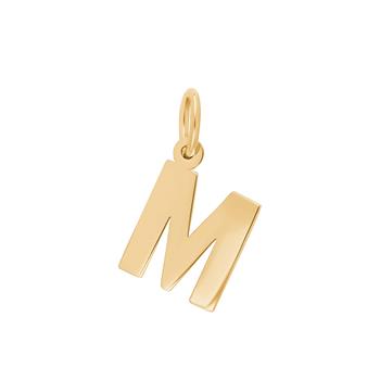 Siersbøl's Forg. sølvvedhæng bogstav - M 