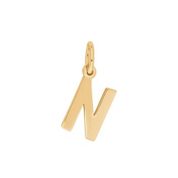 Siersbøl's Forg. sølvvedhæng bogstav - N 