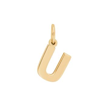 Siersbøl's Forg. sølvvedhæng bogstav - U 