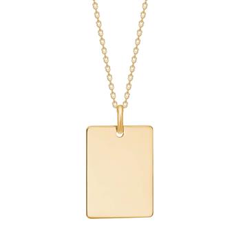 Siersbøl's 8kt. vedhæng plade 15x20mm