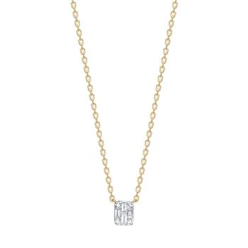 Siersbøl's 14kt. guldvedhæng m.0,08ct W/SI med guldkæde