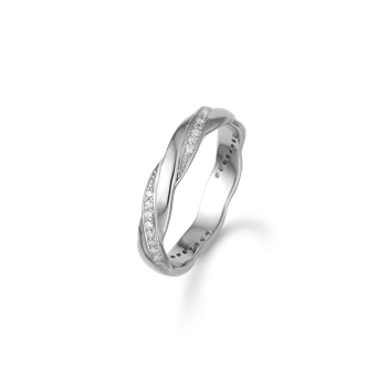 Aagaard's RHOD. SØLV RING M/SY.ZIRCONIA