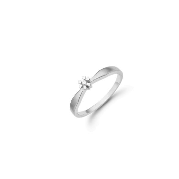 Aagaard\'s ETERNITY Sølv D.RING  1X0,03CT WSI