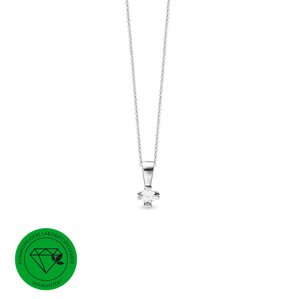 Aagaard\'s MARY Vedh. sølv LG DIAMANT 0,05CT 