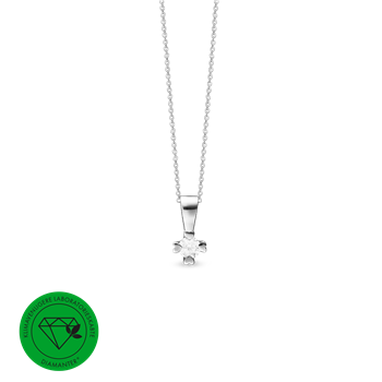Aagaard's Mary Vedh. sølv LG DIAMANT 0,10CT