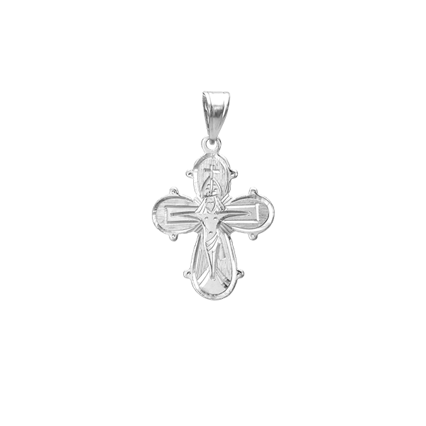 Aagaard\'s RHOD. SØLV D.KORS GRAVERET 17 X 20,5 MM